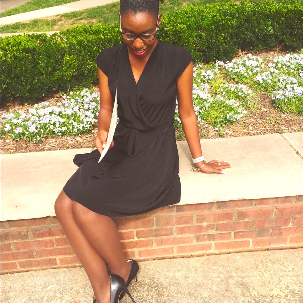 Maison Jules short sleeved wrap dress